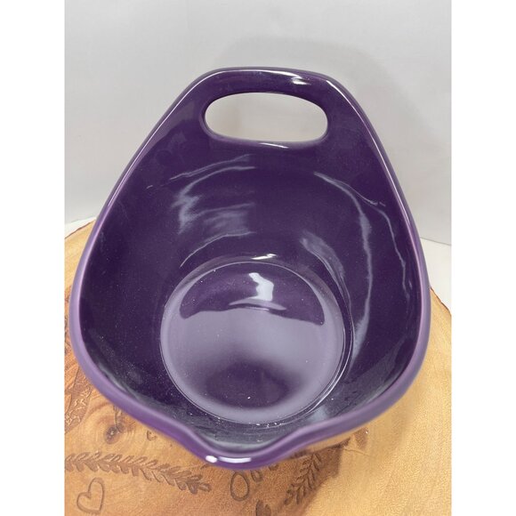 Rachael Ray 2 Quart Mixing Bowl SET with Pour Spout and Handle Plum Purple - Picture 2 of 5